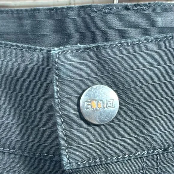 5.11 Tactical Mens Black Cargo Outdoor Hiking Pockets Preppy Pants - Picture 7 of 16